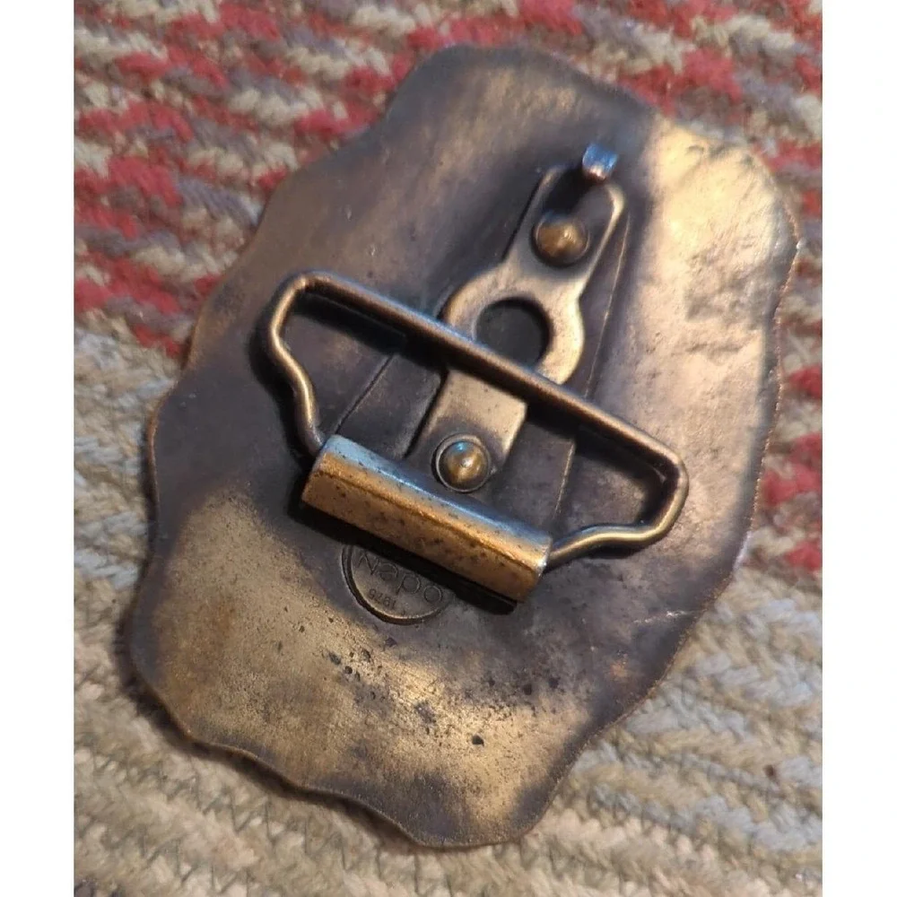 VINTAGE GEORGE BRASS‎ Bronze BELT BUCKLE COLLECTIBLE